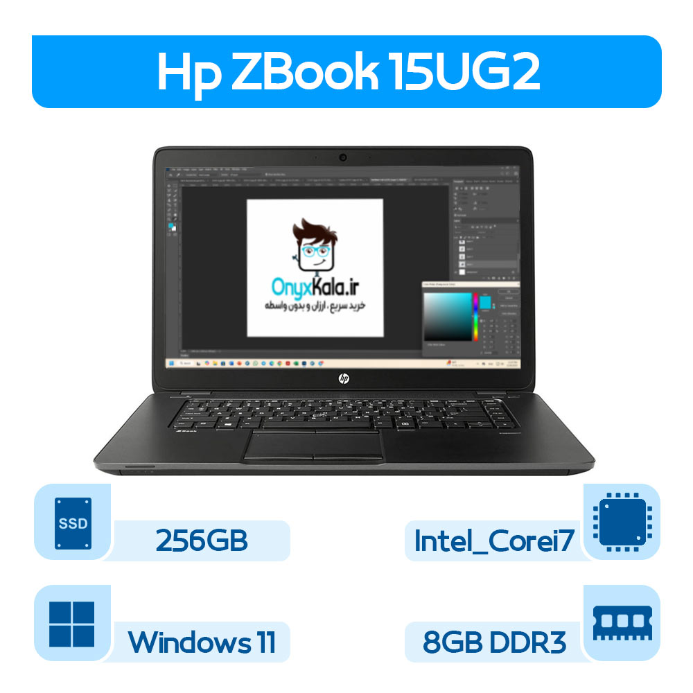 لپتاپ استوک  Hp ZBook 15UG2 Corei7نسل 5