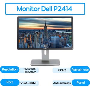 مانیتور استوک Dell 2414 سایز 24 FHD