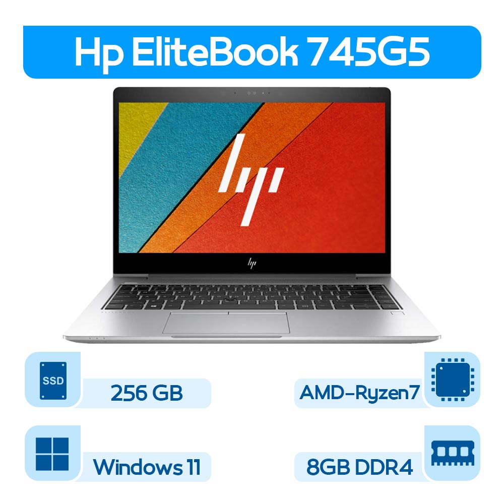 لپتاپ استوک اچ پی Hp EliteBook 745G5 نسل Ryzen7